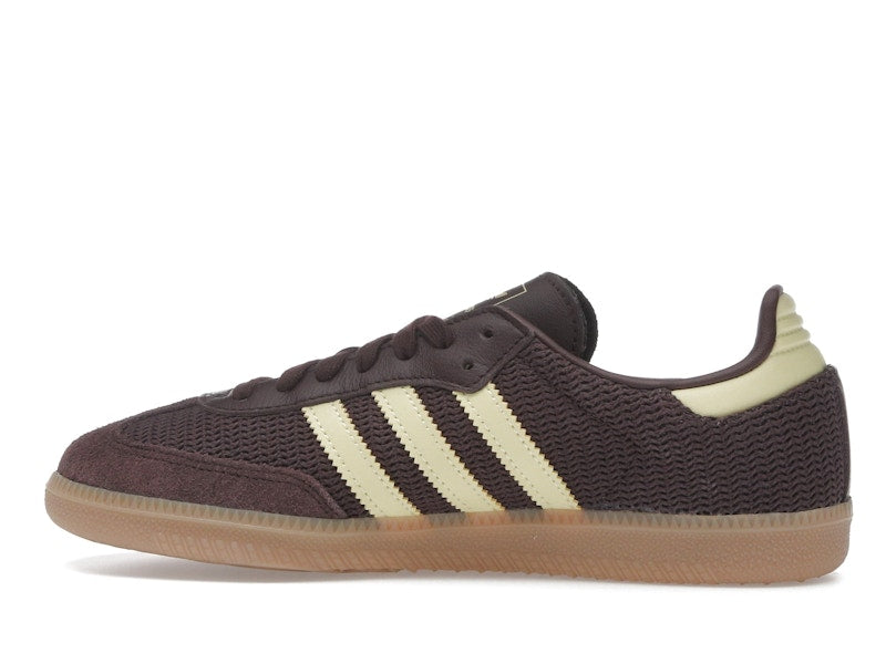 adidas Samba OG Shadow Brown Powder Yellow (Women's)