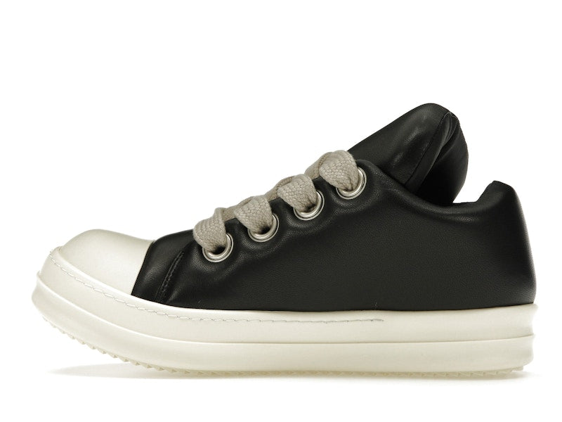 Rick Owens Jumbo Lace Padded Sneaks Low Black Milk