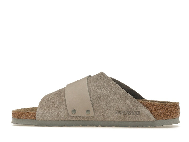 Birkenstock Kyoto Nubuck Suede Stone Coin