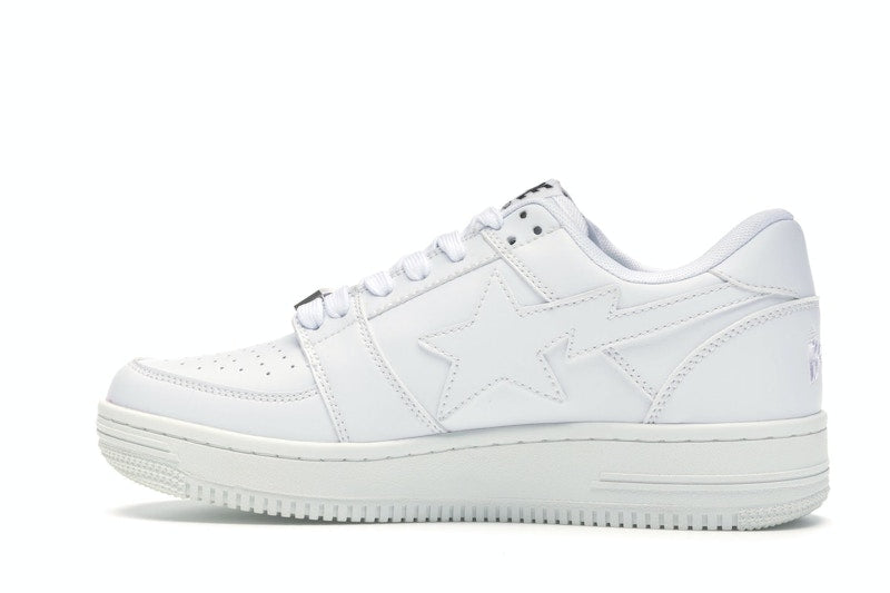 BAPE STA Low White