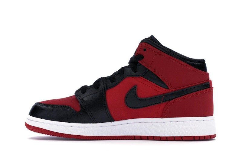 Jordan 1 Mid Gym Red Black (GS)