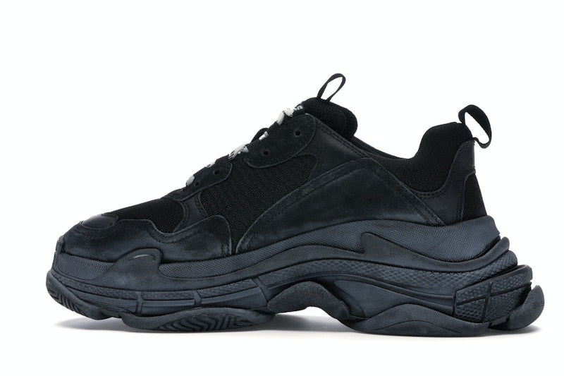 Balenciaga Triple S Triple Black (2018 Reissue) (Pre-Distressed)