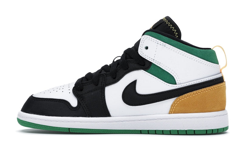 Jordan 1 Mid SE White Laser Orange Lucky Green (PS)
