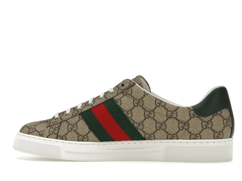 Gucci Ace Web Beige Ebony