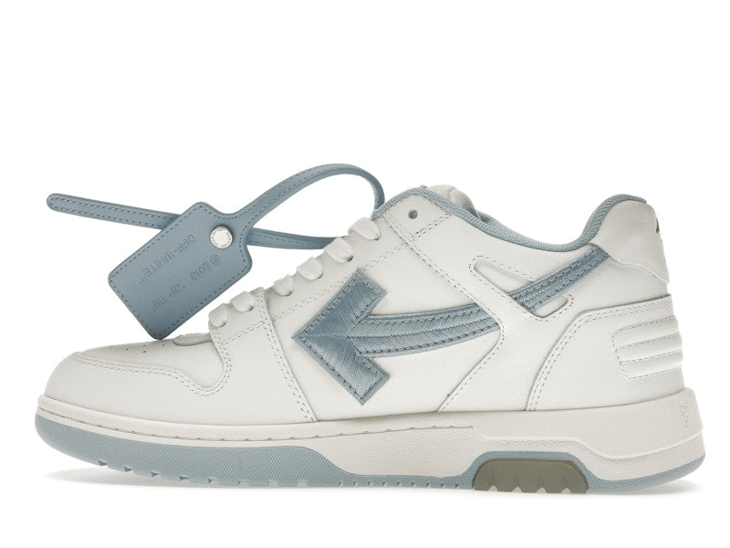 OFF-WHITE Out Of Office OOO Low Tops Embroidered Arrow White Light Blue