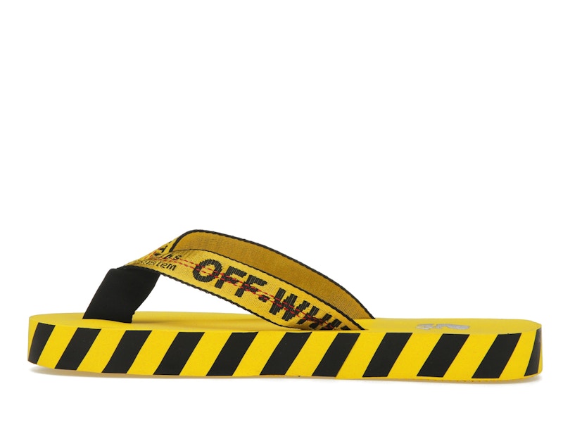 OFF-WHITE Industrial Flip Flops Yellow SS21