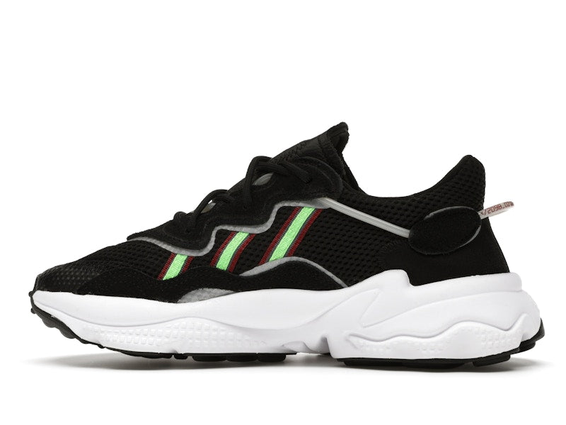 adidas Ozweego Core Black Solar Green (GS)