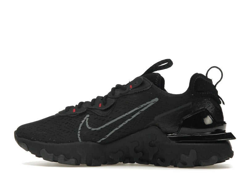 Nike React Vision Black Grey Swoosh
