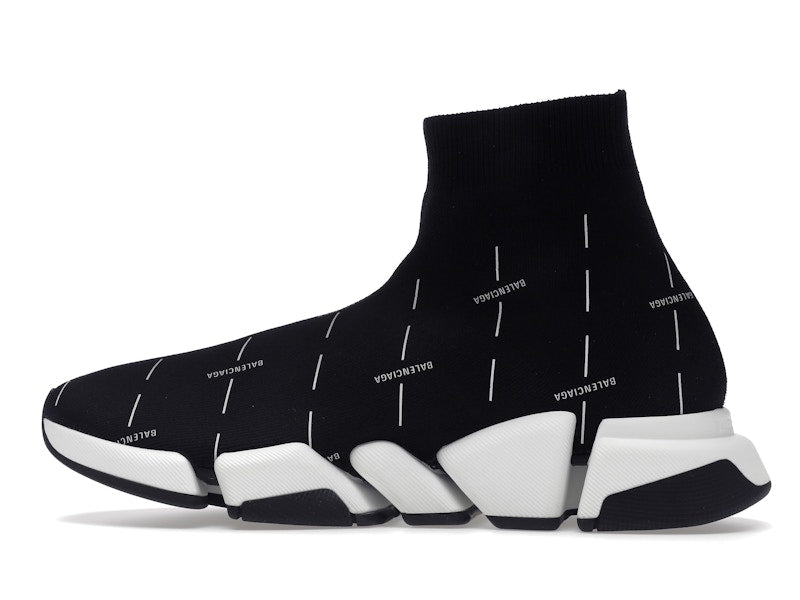 Balenciaga Speed 2.0 Black White Logo