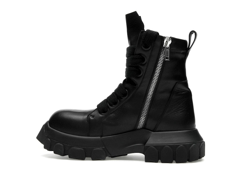 Rick Owens Lido Jumbo Laced Bozo Tractor Black