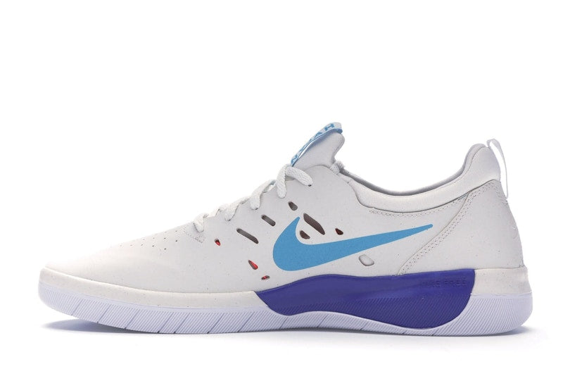 Nike SB Nyjah Summit White Light Blue Fury