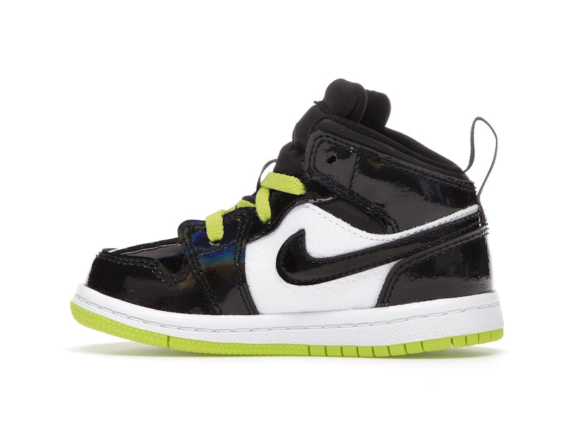 Jordan 1 Mid Black Cyber Mystic Green (TD)
