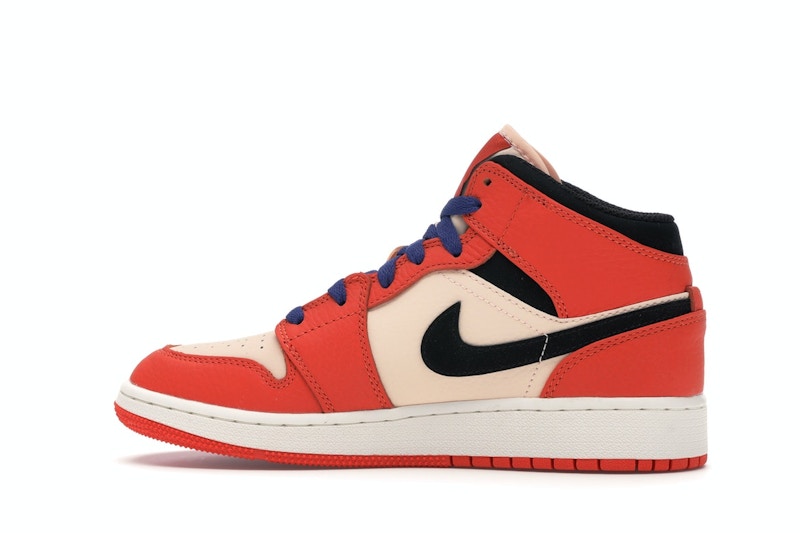 Jordan 1 Mid Team Orange Black (GS)