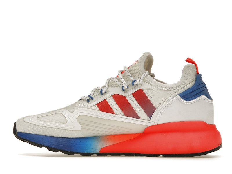 adidas ZX 2K Boost White Solar Red Blue
