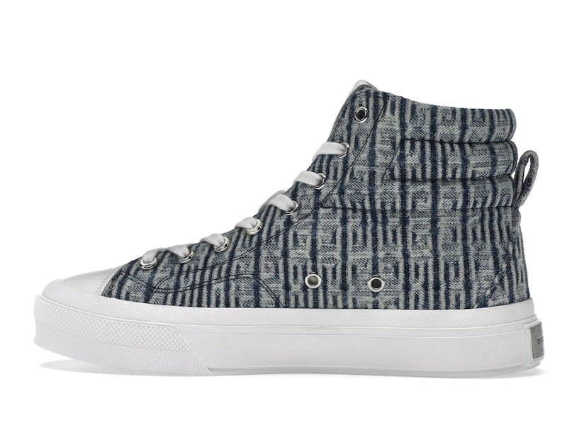 Givenchy City High Top In 4G Denim Blue White
