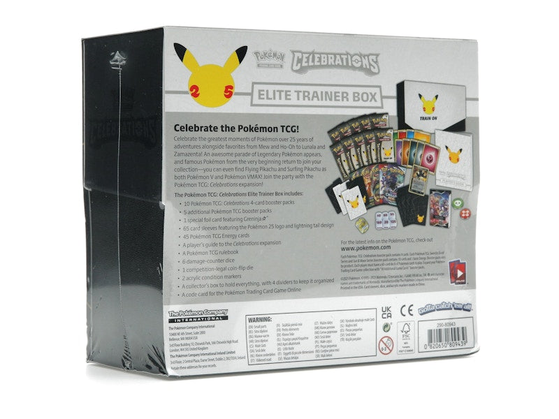 Pokémon TCG 25th Anniversary Celebrations Elite Trainer Box 4x Lot