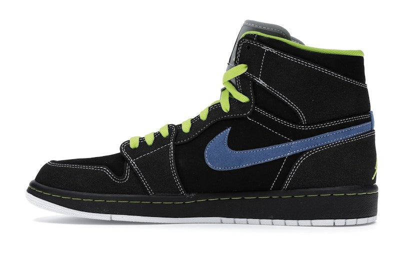 Jordan 1 Retro High Black Cyber Blue Sapphire