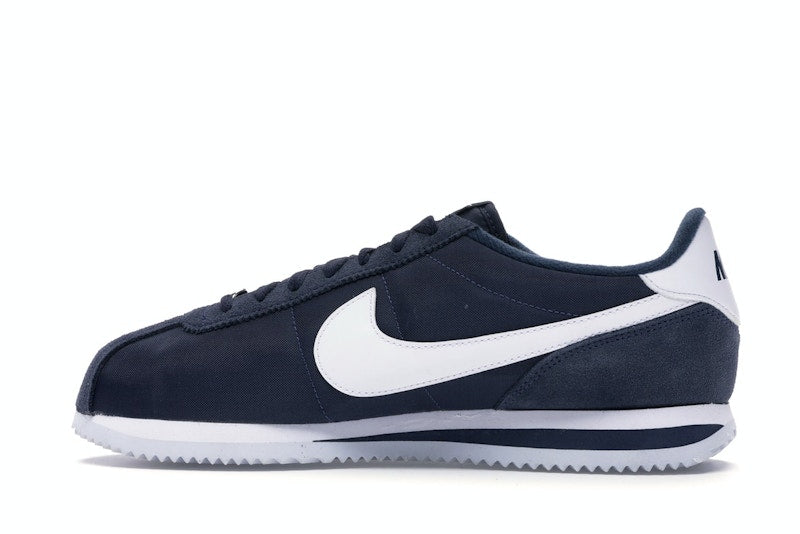 Nike Cortez Basic Nylon Obsidian White-Metallic Silver