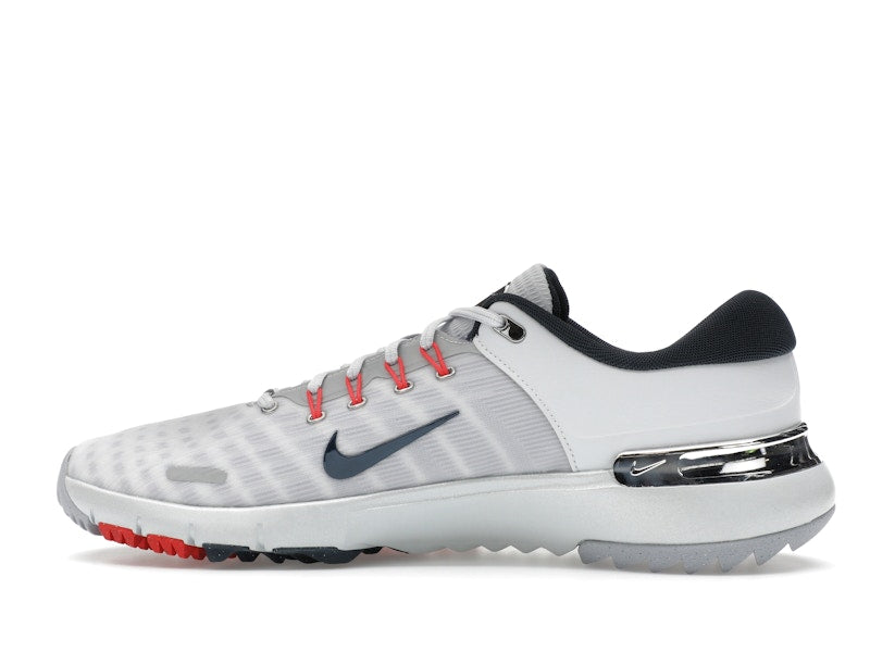 Nike Free Golf Pure Platinum Light Crimson Wolf Grey Armory Navy