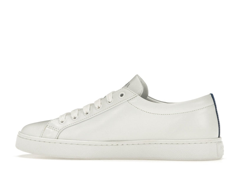 Prada Court Sneaker White Blue Leather (Women's)