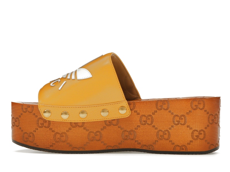 Gucci x Adidas GG Clog Yellow (Women's)