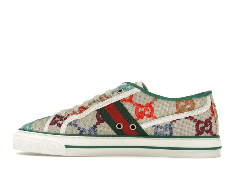 Gucci Tennis 1977 GG Logo White Multi