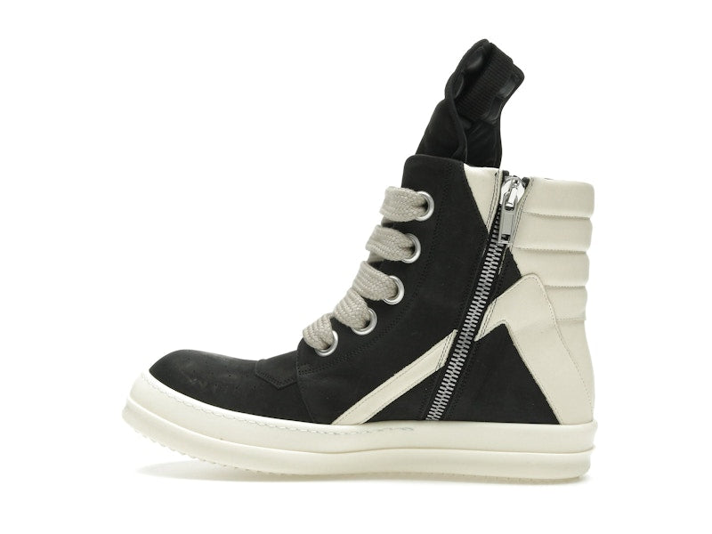 Rick Owens Geobasket Jumbo Lace High Black Milk