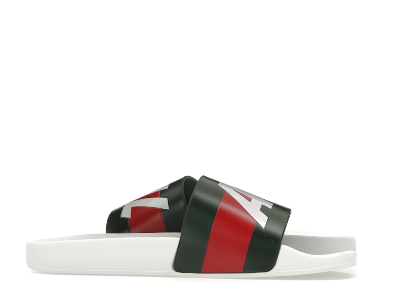 Palace x Gucci Logo Web Slide Sandal White