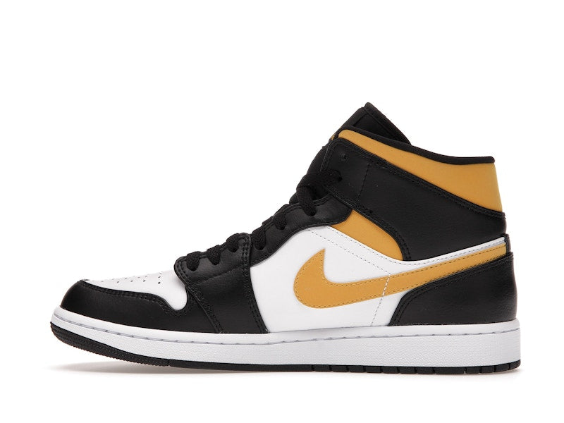 Jordan 1 Mid White Pollen Black