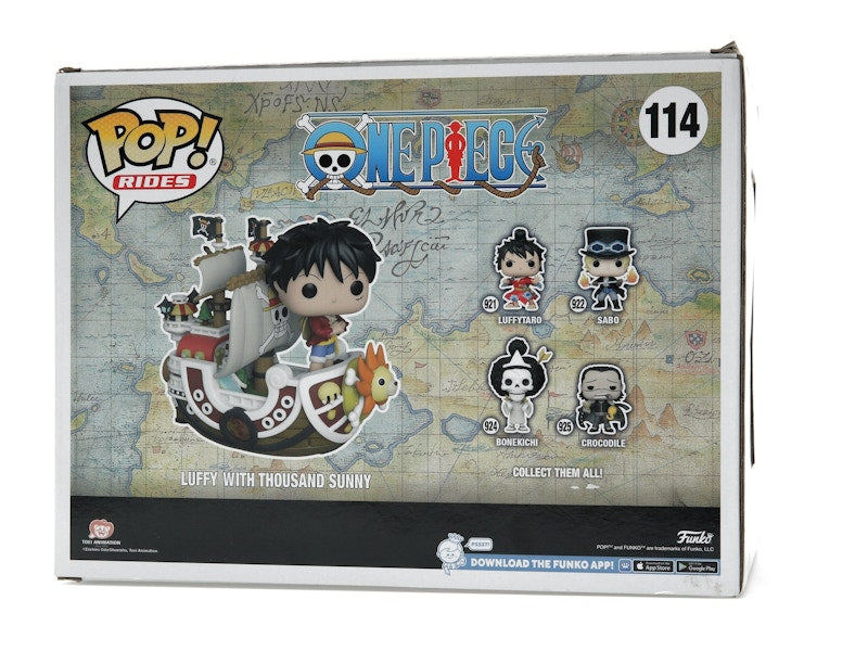Funko Pop! Rides One Piece Luffy with Thousand Sunny 2022 Winter Convention Exclusive Figure #114