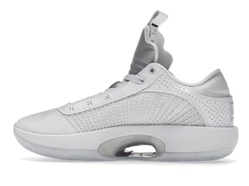 Jordan XXXV Low Metallic Silver (Clear Sole)