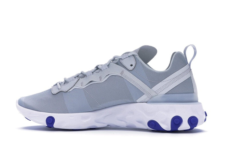 Nike React Element 55 Pure Platinum Racer Blue