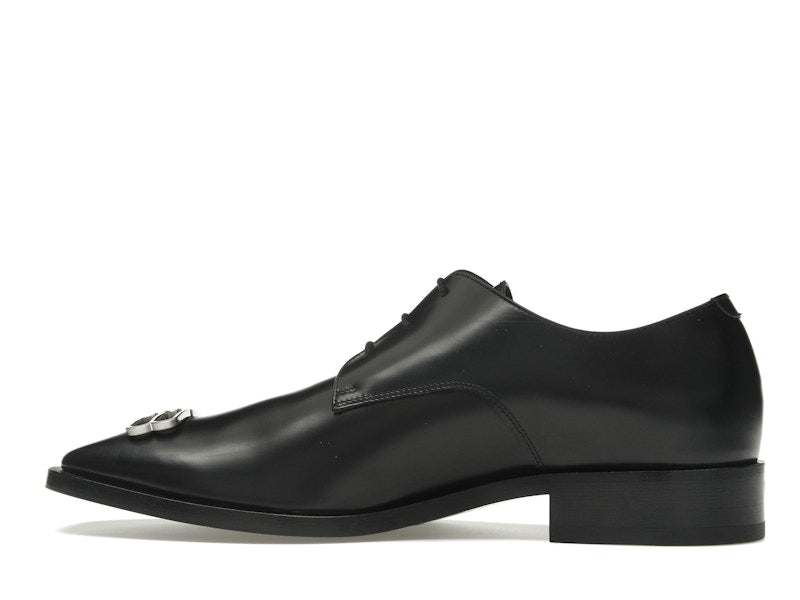 Balenciaga Rim Derby Shoes Black Leather