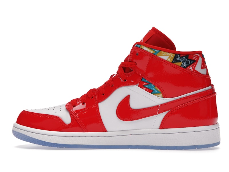Jordan 1 Mid Barcelona Sweater Red Patent