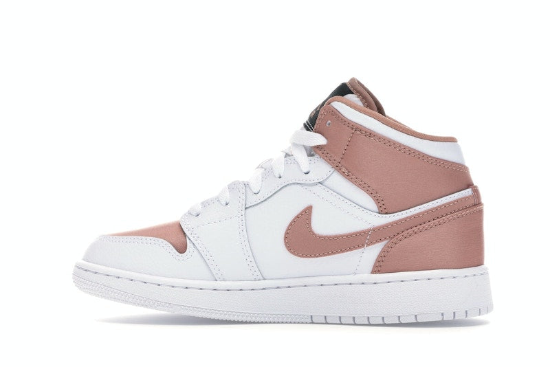 Jordan 1 Mid White Rose Gold (GS)