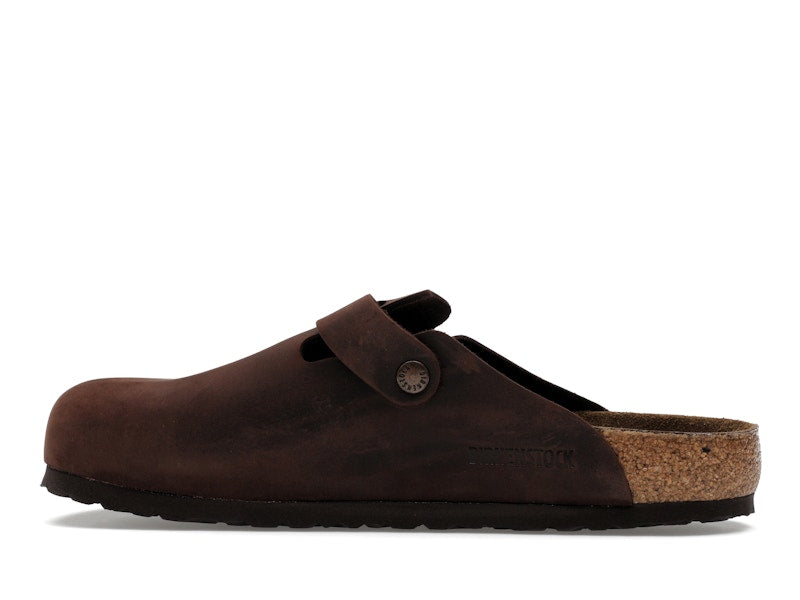 Birkenstock Boston Soft Footbed Oiled Leather Habana Brown