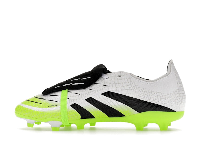 adidas Predator League Fold-Over Tongue FG/MG Cloud White Core Black Lucid Lemon