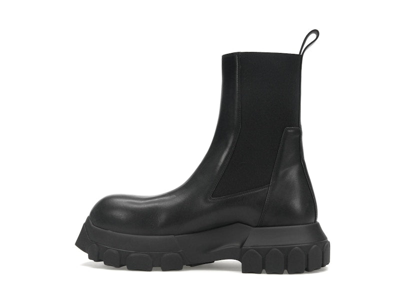 Rick Owens Lido Beatle Bozo Tractor Boots Black