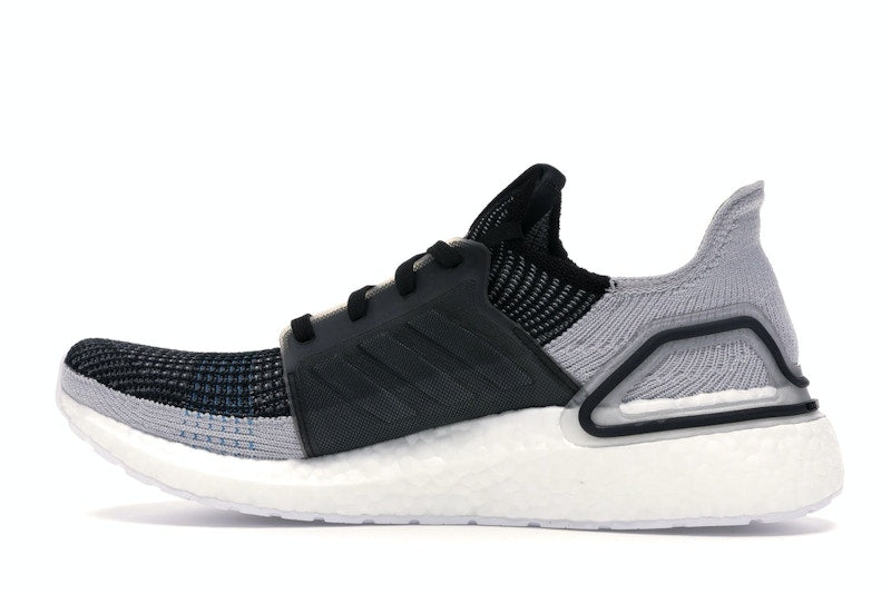 adidas Ultra Boost 19 Core Black Grey Six Shock Cyan