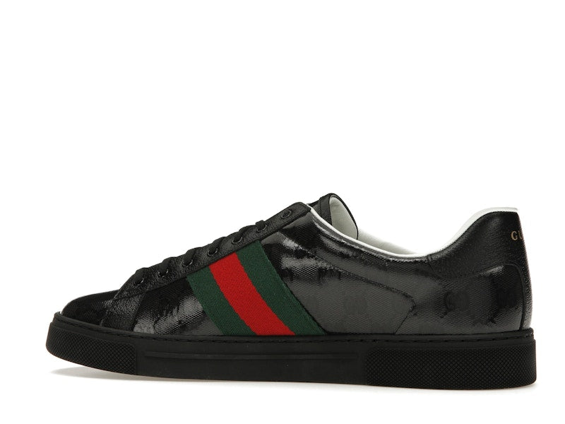 Gucci Ace GG Crystal Canvas Black