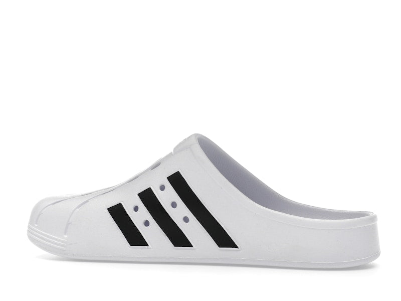 adidas Adilette Clog White Black