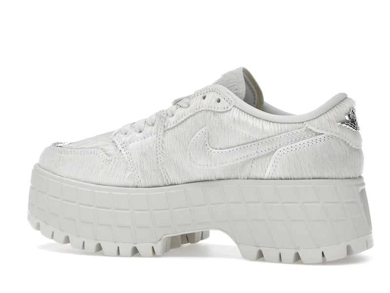 Jordan 1 Low Brooklyn Light Bone Metallic Silver (Women's)