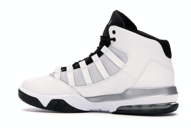 Jordan Max Aura White Metallic Silver Black
