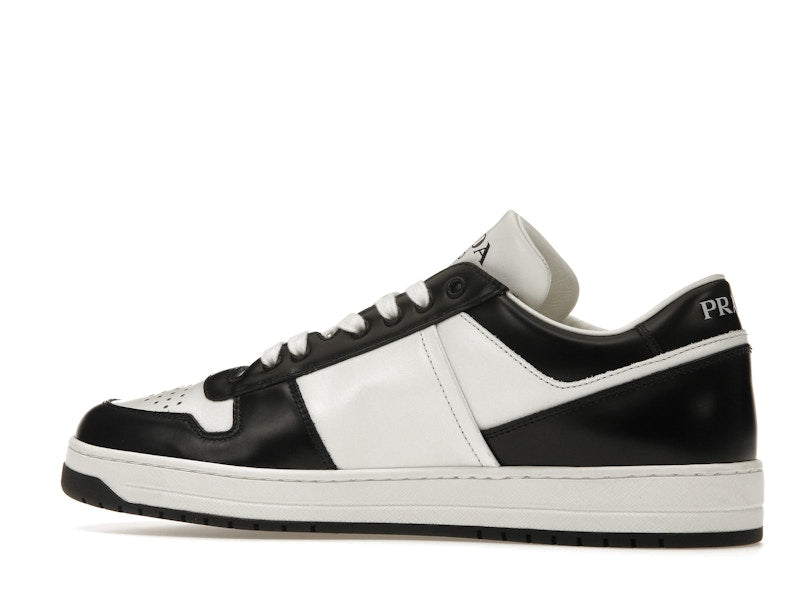 Prada Downtown Low Top Sneakers Leather White Black