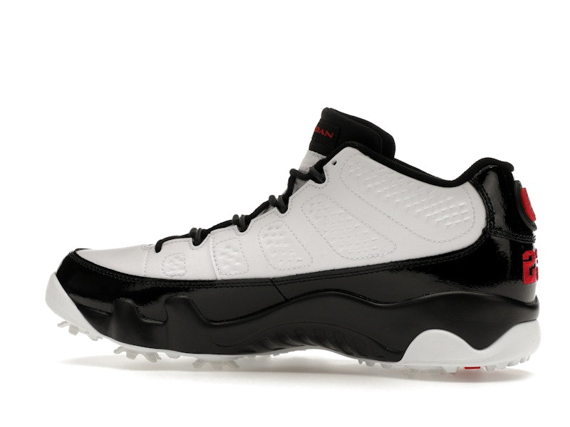 Jordan 9 Retro Low Golf White Black True Red