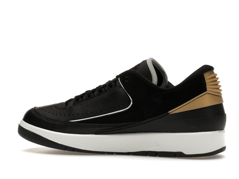 Jordan 2 Retro Low Black Metallic Gold (Women's)
