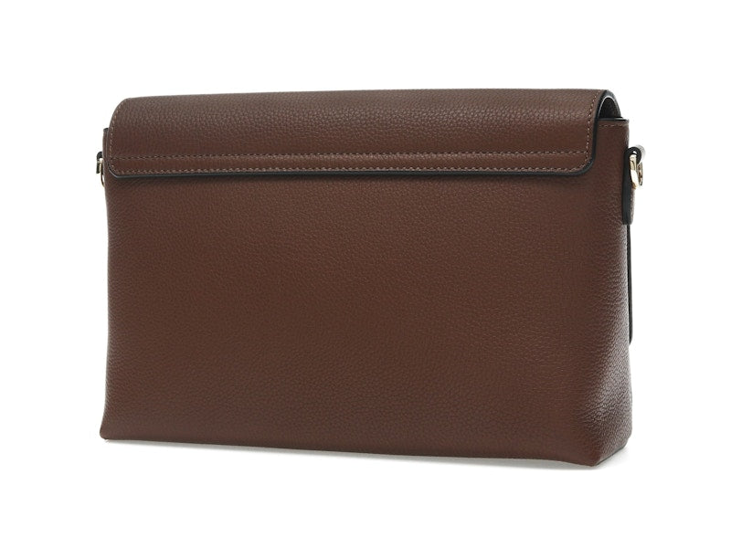 Burberry Vintage Check and Leather Note Crossbody Bag Tan