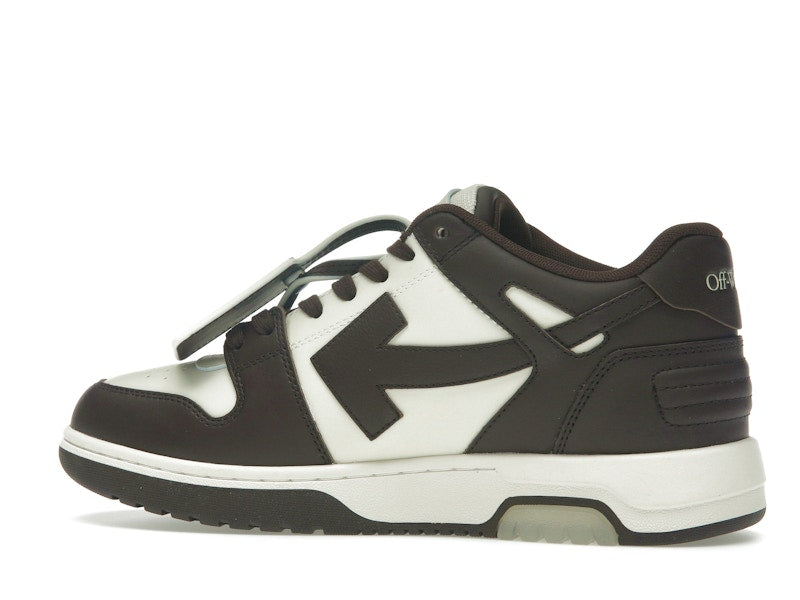 OFF-WHITE Out Of Office "OOO" Low Tops Chocolate Cream