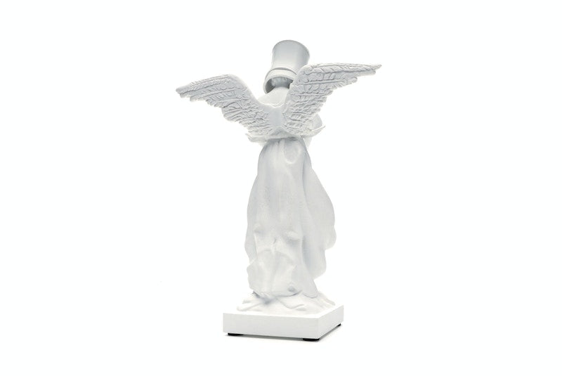 Banksy Bucket On Head Figure White