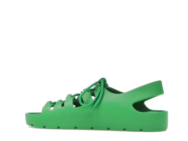 Bottega Veneta Jelly Lace Up Sandal Green (Women's)